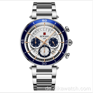 Reward RD81018M Sport Chronograph Herren Drei Augen Sechs Nadeln Kalender Wasserdicht Leuchtende Multifunktionsuhr Individuelles Logo